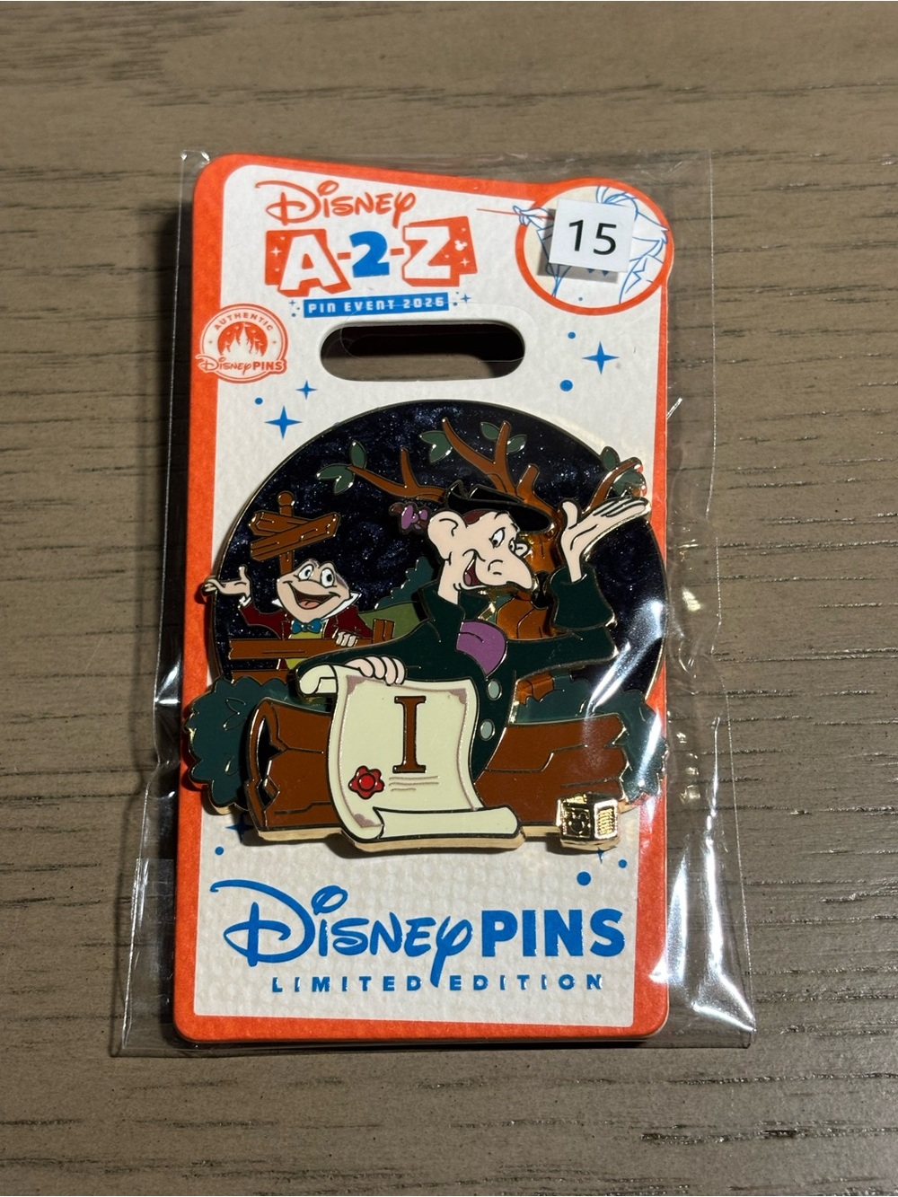 Disney A-Z Pin Event 2026 Limited Edition 650 I-Ichabod & Mr. Toad